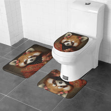 Load image into Gallery viewer, Red Panda Bathroom Rug Set, Funny Housewarming Gift