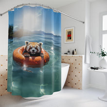 Load image into Gallery viewer, Red Panda Shower Curtain: Nature Lover Bathroom Decor
