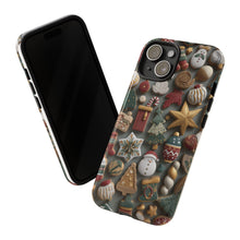 Load image into Gallery viewer, Christmas 3D Elements Tough Cases, iPhone Samsung Google Pixel Gift Cover, Protective Holiday Phone Accessories, Xmas Decorative Phone Case