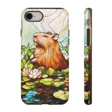 Load image into Gallery viewer, Capybara Stained Glass Phone Case: Protective Animal Cover