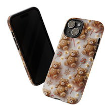 Load image into Gallery viewer, 3D Gingerbread Teddy Bear Phone Case, Christmas Protective Cover