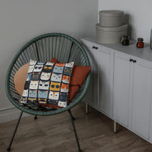 Load image into Gallery viewer, Cute Cats Square Pillow, Kids Room Decor, Spun Polyester Pillow