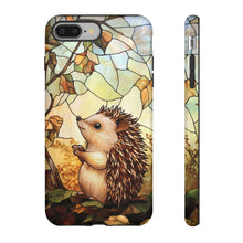 Load image into Gallery viewer, Stained Glass Hedgehog Phone Case, Animal Lover Gift