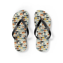 Load image into Gallery viewer, Cat Pattern Flip Flops