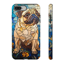 Load image into Gallery viewer, Pug Dog Tough Phone Case: Stained Glass Pet Lover Cover