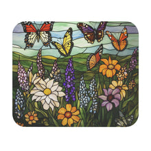 Load image into Gallery viewer, Butterfly Floral Mouse Pad: Colorful Nature Desk Mat