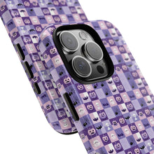 Load image into Gallery viewer, Purple Halloween Phone Case: Spooky Ghosts & Bats Design