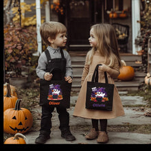 Load image into Gallery viewer, Personalized Halloween Tote Bag for Kids, Ghost Pumpkin Design