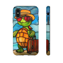 Load image into Gallery viewer, Vacation Turtle Stained Glass Design Tough Phone Case