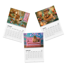 Load image into Gallery viewer, Capybara Calendar 2027, Funny Capybara Wall Calendar, Cute Capybara Gift, Capybara Lover Gift, Funny Animal Calendar