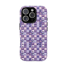 Load image into Gallery viewer, Purple Halloween Phone Case: Spooky Ghosts & Bats Design