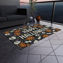 Load image into Gallery viewer, Halloween Outdoor Rug: Colorful Trick or Treat Porch Mat