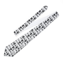Load image into Gallery viewer, Black and white Cat Print Necktie, Fun Polyester Tie for Cat Lovers
