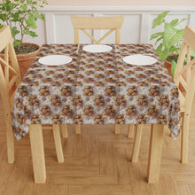 Load image into Gallery viewer, Christmas Tablecloth – 3D Teddy Bear Gingerbread Design
