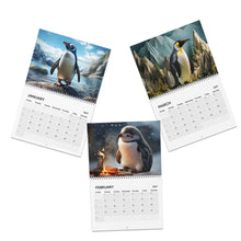 Load image into Gallery viewer, Penguin Wall Calendar 2027 with Cute and Unique Images, Animal Calendar, Arctic Animals Calendar, Wildlife Calendar, Adorable Animal