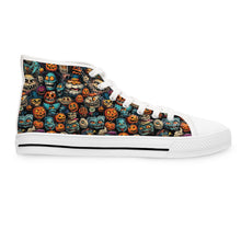 Load image into Gallery viewer, AI-Designed Halloween High Top Sneakers, Polyester Canvas Shoes