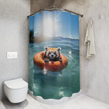 Load image into Gallery viewer, Red Panda Shower Curtain: Nature Lover Bathroom Decor