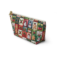 Load image into Gallery viewer, Christmas Patchwork Icons Accessory Pouch
