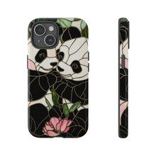 Load image into Gallery viewer, Stained Glass Panda Phone Case: 3D Wrap Protective Cover