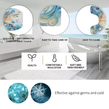 Load image into Gallery viewer, 3-Piece Seal Bathroom Set โ Flannel Toilet Mat, Lid Cover & Bath Rug