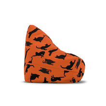 Load image into Gallery viewer, Orange Cat Design Bean Bag Chair: Stylish Floor Cushion, Pet Lover Decor