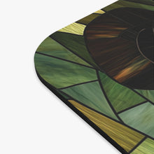 Load image into Gallery viewer, Stained Glass Panda Mouse Pad: Animal Lover Desk Accessory