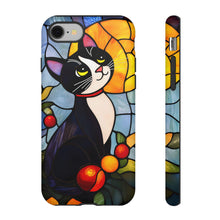 Load image into Gallery viewer, Stained Glass Cat Phone Case, Protective, Cat Lover Gift