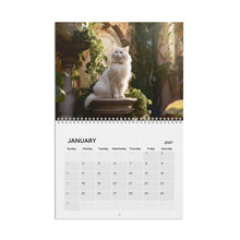 Load image into Gallery viewer, Cat Calendar 2027, Funny Cat Wall Calendar, Cute Cat Art, Cat Lover Gift