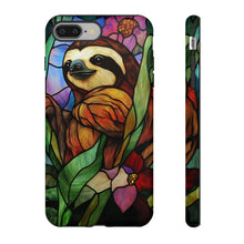 Load image into Gallery viewer, Sloth Stained Glass Phone Case: Impact Resistant Protective Cover