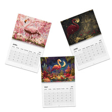 Load image into Gallery viewer, Flamingo Calendar 2027, Pink Flamingo Wall Calendar, Tropical Bird Art