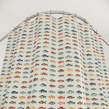 Load image into Gallery viewer, Colorful Fish Pattern Shower Curtain | Nautical Bathroom Decor