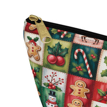 Load image into Gallery viewer, Christmas Patchwork Icons Accessory Pouch