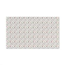 Load image into Gallery viewer, Tiny Floral Hedgehog Hand Towel | Delicate Botanical Print