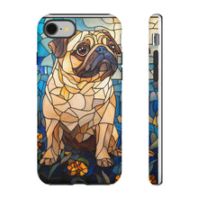 Load image into Gallery viewer, Pug Dog Tough Phone Case: Stained Glass Pet Lover Cover