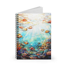 Load image into Gallery viewer, Colorful Fishes Spiral Notebook