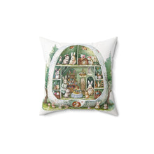 Load image into Gallery viewer, Easter Bunny Pillow, Cute Bunny Throw Pillow, Easter Home Decor, Spring Pillow Cover, Easter Gift for Her, Bunny Lover Gift"