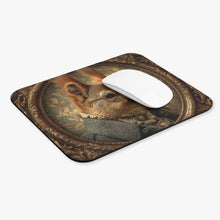 Load image into Gallery viewer, Victorian Squirrel Portrait Mouse Pad , Retro Animal Illustration, Gift for Christmas