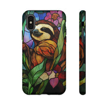 Load image into Gallery viewer, Sloth Stained Glass Phone Case: Impact Resistant Protective Cover