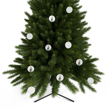 Load image into Gallery viewer, Personalized Photo Cat Ceramic Christmas Ornament, Holiday Decor