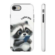 Load image into Gallery viewer, Cute Raccoon Tough Cases, Phone Cover For Kids, Protective Phone Case, Animal Lover Gift, Child Friendly Phone Accessories. iPhone Case
