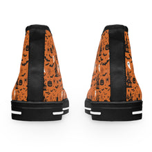 Load image into Gallery viewer, Halloween High Top Sneakers – Spooky Orange Canvas
