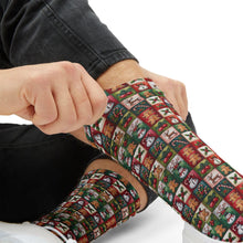 Load image into Gallery viewer, Patchwork Christmas Socks – Holiday Quilt Pattern Socks