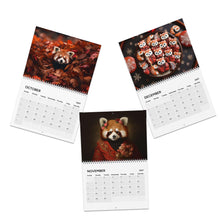 Load image into Gallery viewer, Red Panda Calendar 2027 - Wall Calendars, Cute Animal Art, Monthly Planner, Animal Lover Gift, Home Decor, Office Desk Calendar