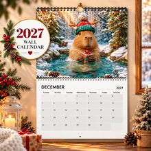Load image into Gallery viewer, Capybara Calendar 2027, Funny Capybara Wall Calendar, Cute Capybara Gift, Capybara Lover Gift, Funny Animal Calendar