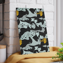 Load image into Gallery viewer, Dalmatian Pattern Glass Cutting Board | Dotted Dog Kitchen Decor
