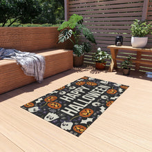 Load image into Gallery viewer, Halloween Outdoor Rug: Colorful Trick or Treat Porch Mat