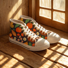 Load image into Gallery viewer, Autumn Leaf Print High Top Sneakers: Women's Fall Fashion