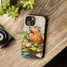 Load image into Gallery viewer, Capybara Stained Glass Phone Case: Protective Animal Cover