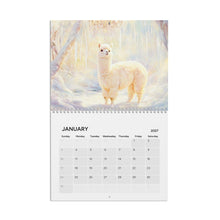 Load image into Gallery viewer, Alpaca Calendar 2027, Cute Alpaca Wall Calendar, Alpaca Lover Gift, Funny Animal Art