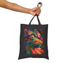 Load image into Gallery viewer, Colorful Cat Art Tote Bag | Heavy Cotton Canvas
